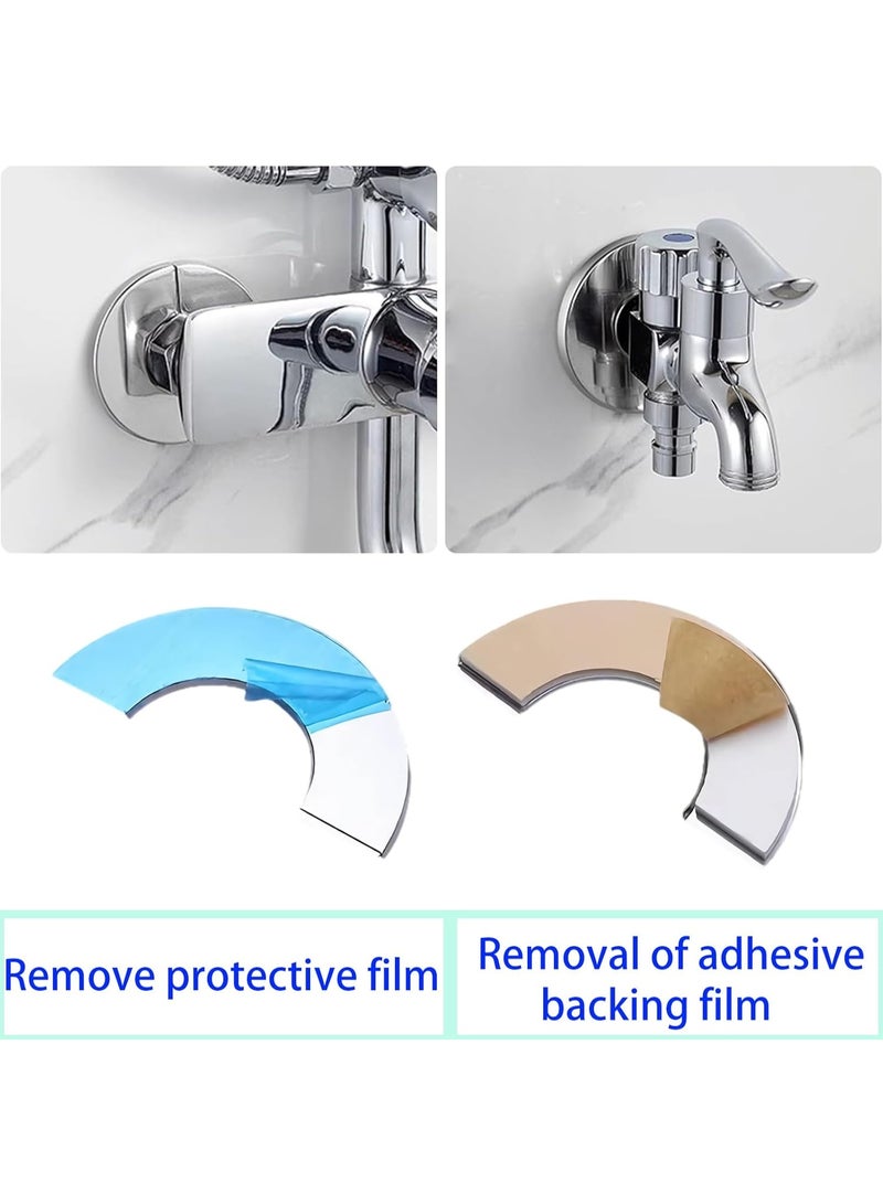 Wall Split Flange Faucet Stainless Steel Round  Plate , Split Flange Plumbing Cover Plates - Image 4
